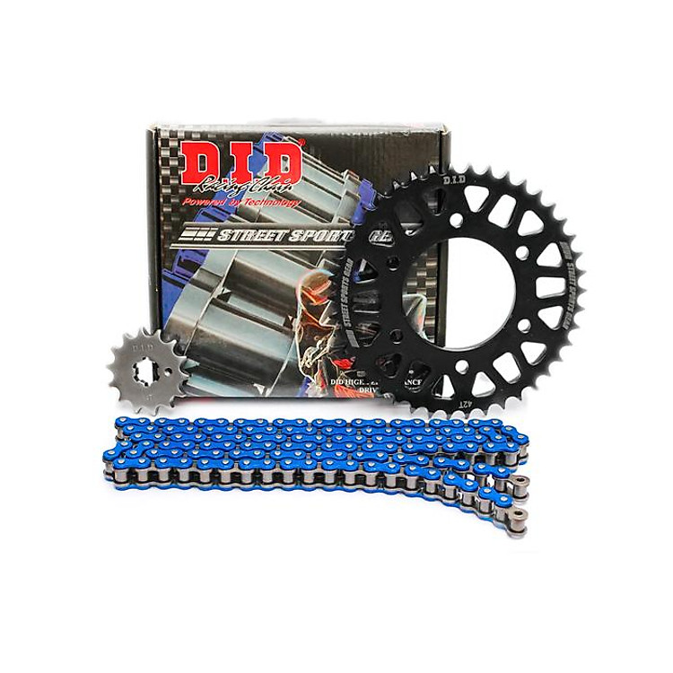 Bộ nhông-sên-dĩa DID cho Exciter 150 (Sên Xanh Dương)