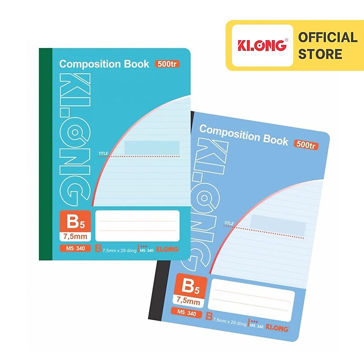 Sổ Kẻ Ngang Composition Book KLONG B5 (500 trang)