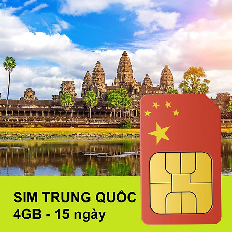 Sim 4G Trung Quốc Gói 4GB Trong 15 Ngày
