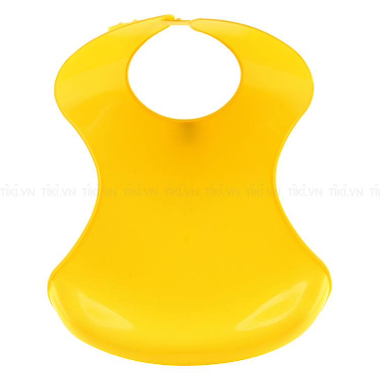 Yếm Nhựa Tập Ăn Pappi - Vàng Chính hãng Giá tốt - Hình ảnh 3