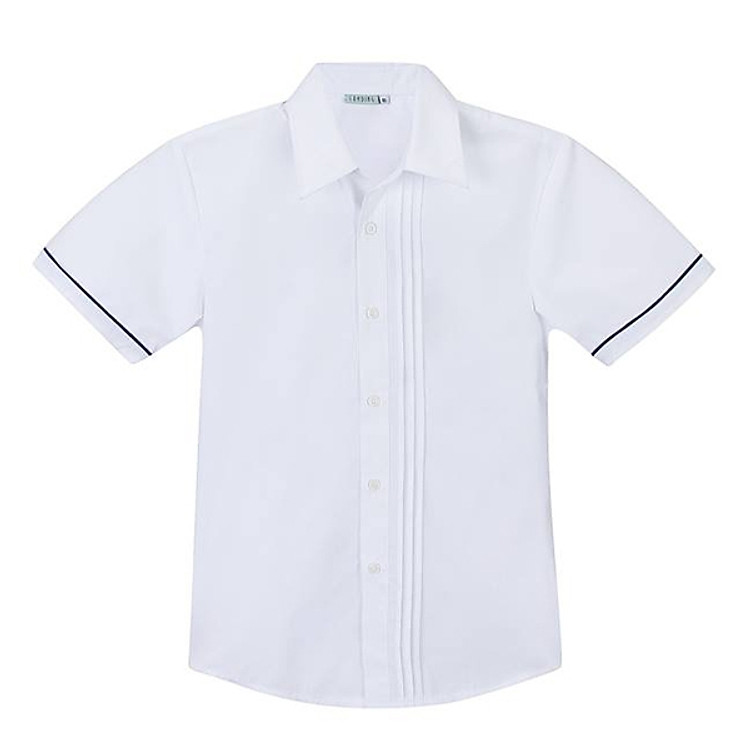 Áo Bé Gái Học Sinh Ply Cổ Sanding - Trắng