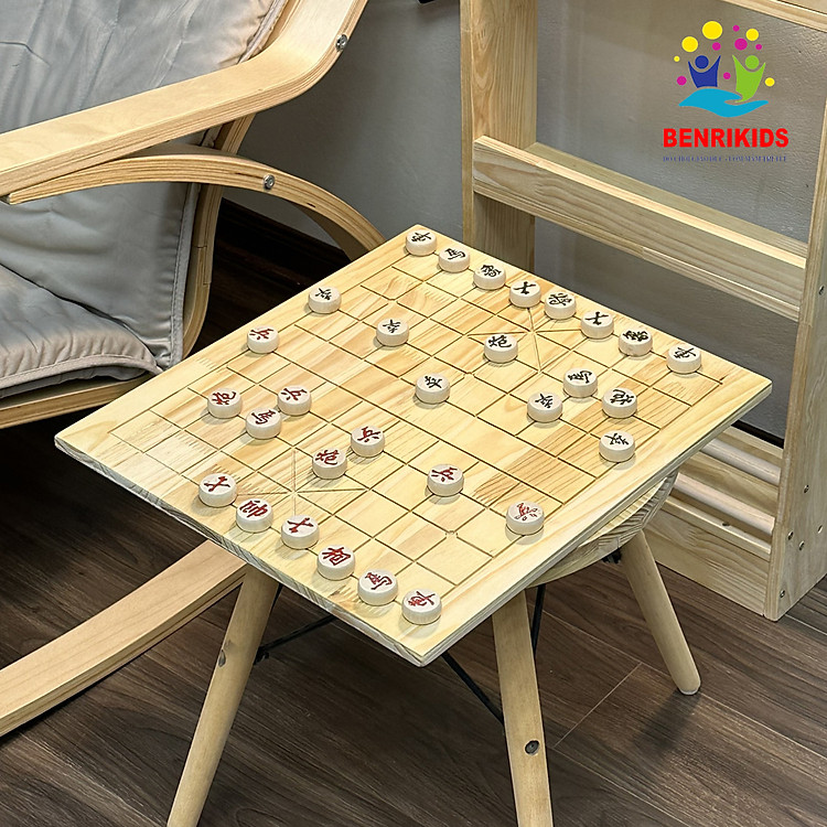Bàn Cờ Tướng Gỗ Sồi 43x37cm Siêu Rẻ Chính hãng Ưu đãi - Hình ảnh 4
