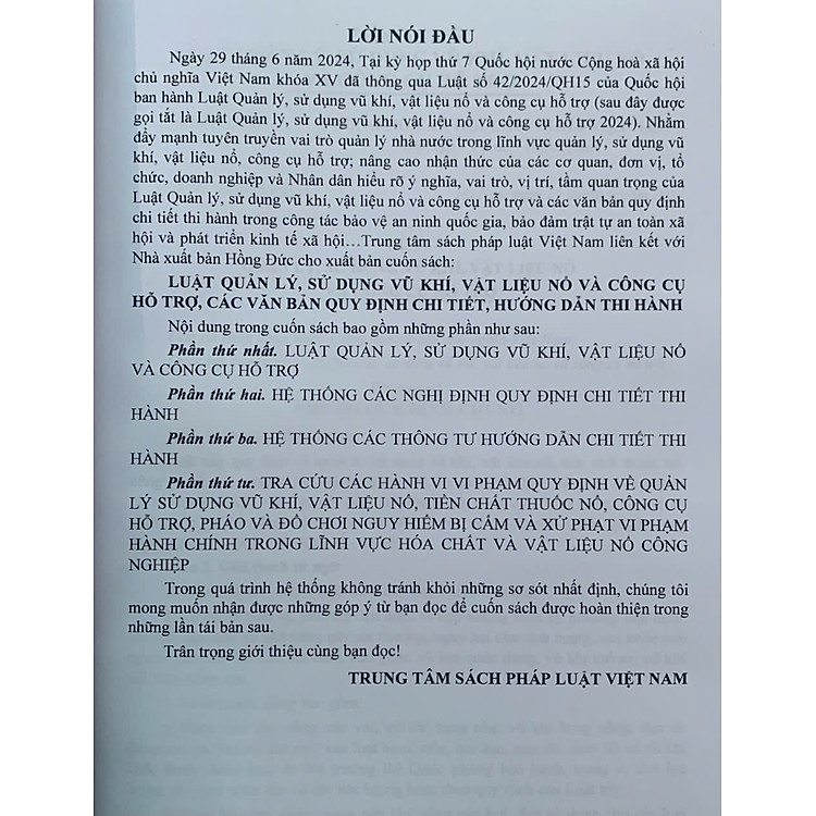 Luật Quản Lý, Sử Dụng Vũ Khí, Vật Liệu Nổ Và Công Cụ Hỗ Trợ - Ảnh 2