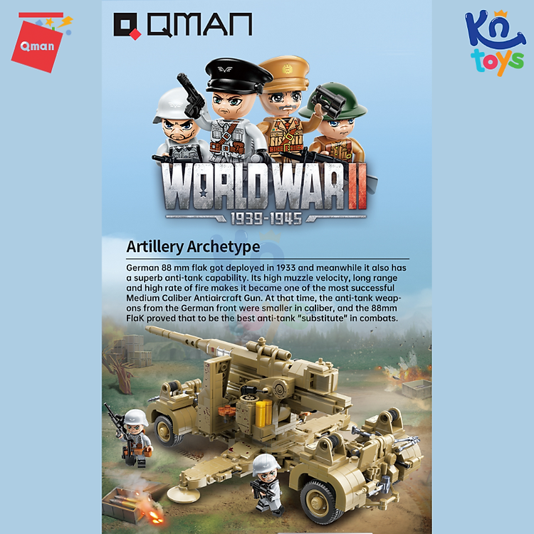 Đồ chơi xếp hình Qman 21027 - Phòng Không Chính hãng Tiết kiệm - Hình ảnh 5