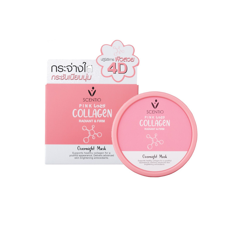 Mặt Nạ Ngủ Giúp Làm Trắng Và Săn Chắc Da Scentio Pink Collagen 100ml