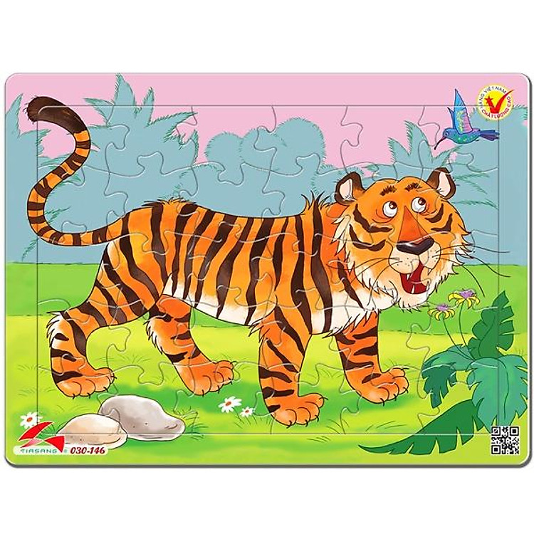 Mua Tranh Xếp Hình A4 30 Mảnh – Hổ Chính hãng Giá rẻ