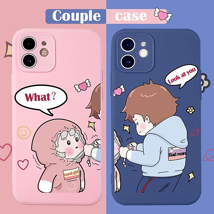 Ốp Lưng dành cho iphone dẻo cặp đôi buộc mũ