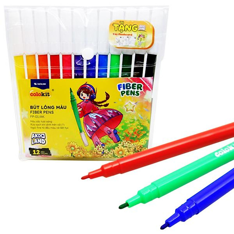 Bút Lông Màu Colokit FP-01/AK (12 chiếc) - Ảnh 2