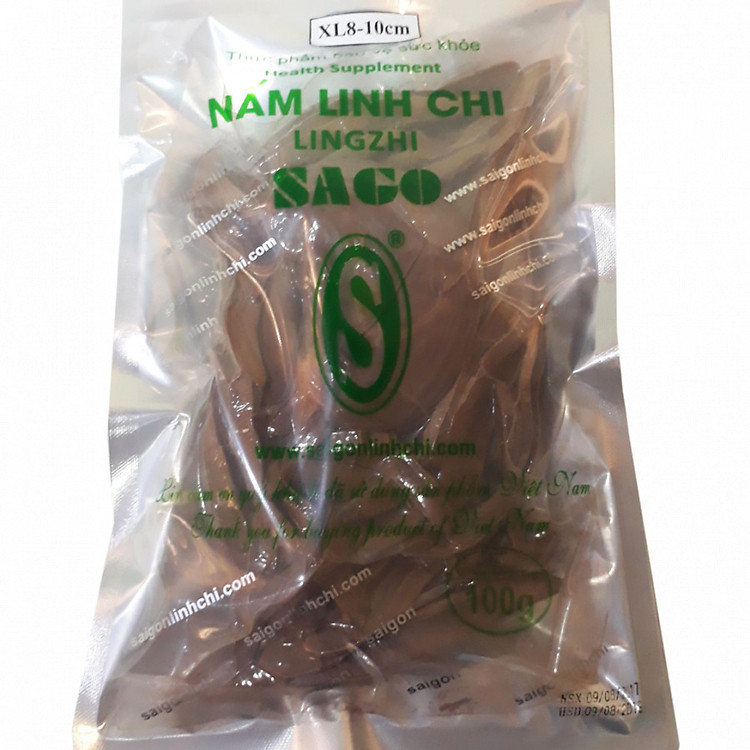 Nấm linh chi SAGO 100g Xắt lát