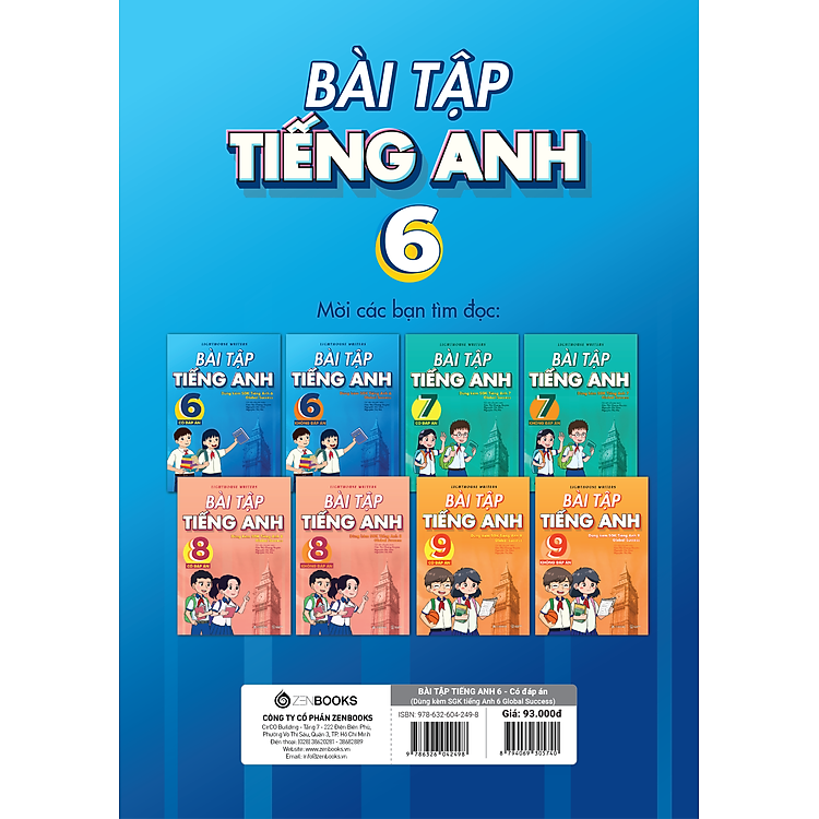 Bài Tập Tiếng Anh 6 - Có Đáp Án - Ảnh 2