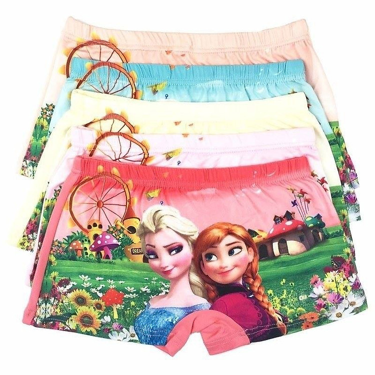 Sét 10 quần chíp đùi elsa 3D cực đẹp cho bé gái - mẫu ngẫu nhiên