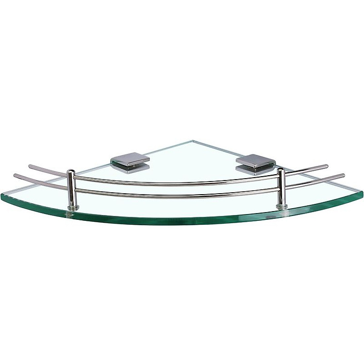 Kệ kính góc phòng tắm BAO - BN600 (INOX 304 & Kính Cường Lực 8 Ly)