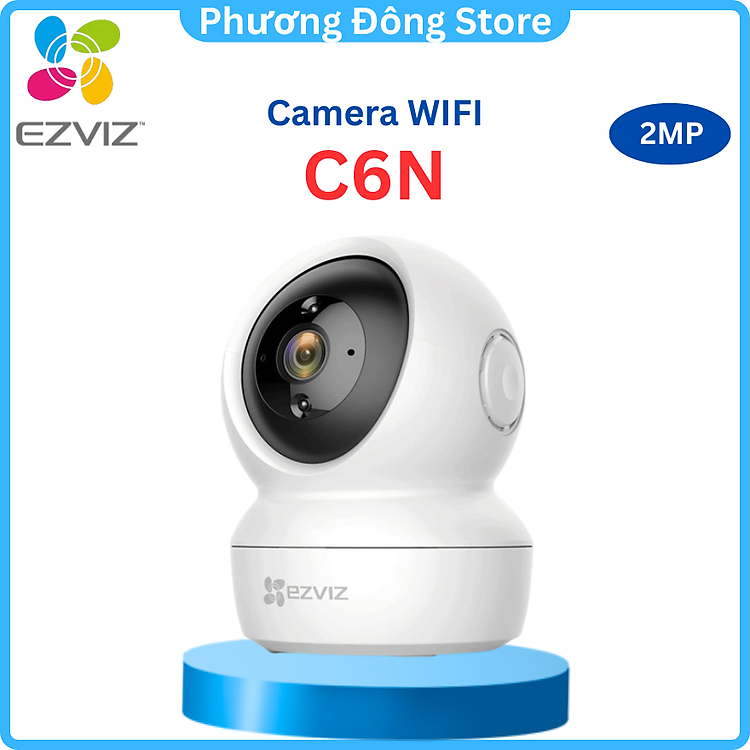 Camera IP Wifi trong nhà EZVIZ C6N 4M 2K, xoay 360 độ ezviz C6N Full HD, đàm thoại 2 chiều - Hàng chính hãng