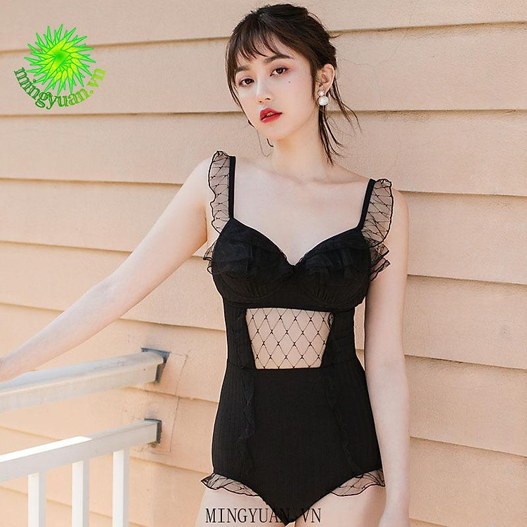 Bộ Bikini Hai Mảnh Cổ Khoét Sâu Gợi Cảm Cho Nữ
