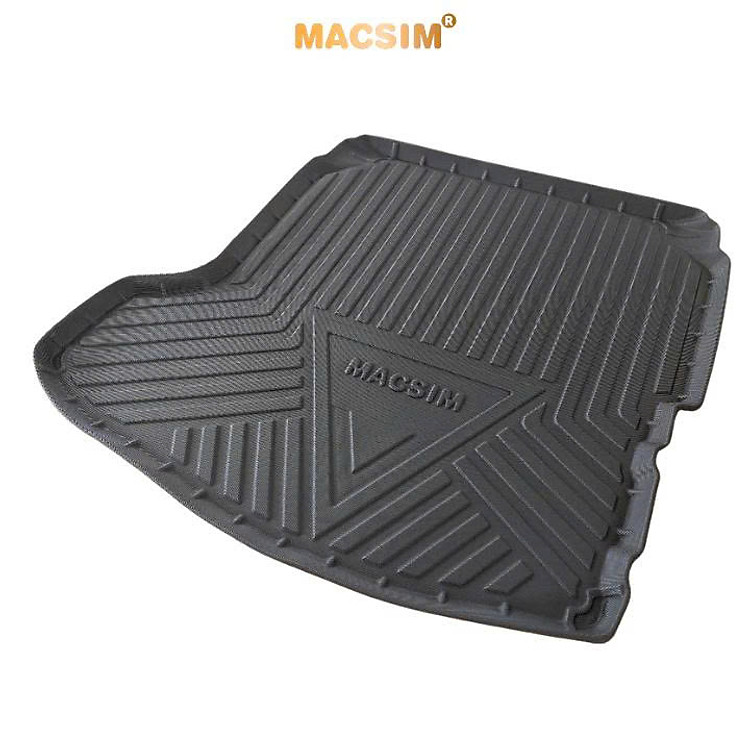 Thảm lót cốp (qd)xe ô tô Mazad 3 2020- 2024 nhãn hiệu Macsim chất liệu TPV cao cấp màu đen - Hình ảnh 4