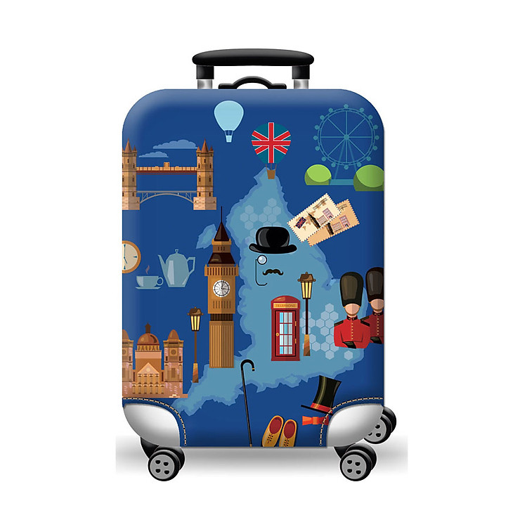 Túi bọc bảo vệ vali -Áo vỏ bọc vali - Du Lịch Nước Anh