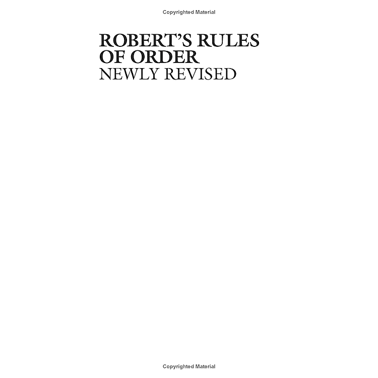 Robert's Rules Of Order Newly Revised (12th Edition) - Ảnh 4
