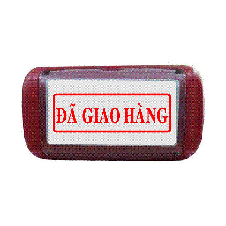 Con dấu liền mực Đã Giao Hàng (Mực đỏ)