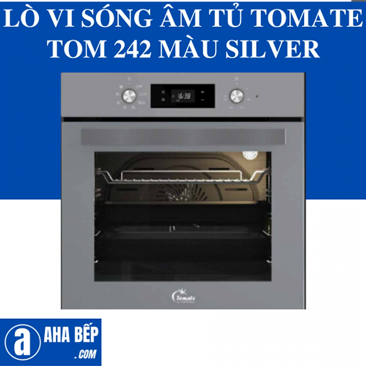 LÒ VI SÓNG ÂM TỦ TOMATE TOM 242 MÀU SILVER. Hàng Chính Hãng