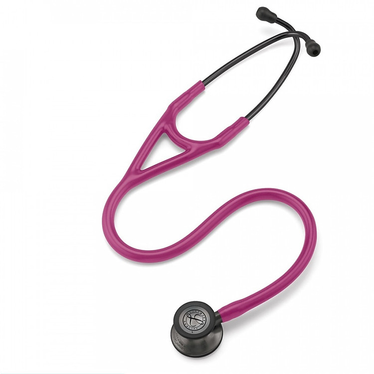 Ống nghe y tế 3M Littmann Cardiology IV, mặt nghe màu khói, dây nghe màu đỏ mâm xôi, 27 inch, 6178