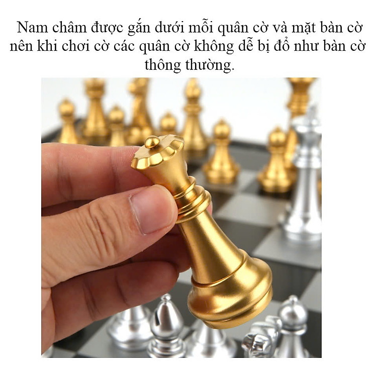 Bộ Cờ Vua Nam Châm Gấp Gọn Chính hãng Giá rẻ - Hình ảnh 5