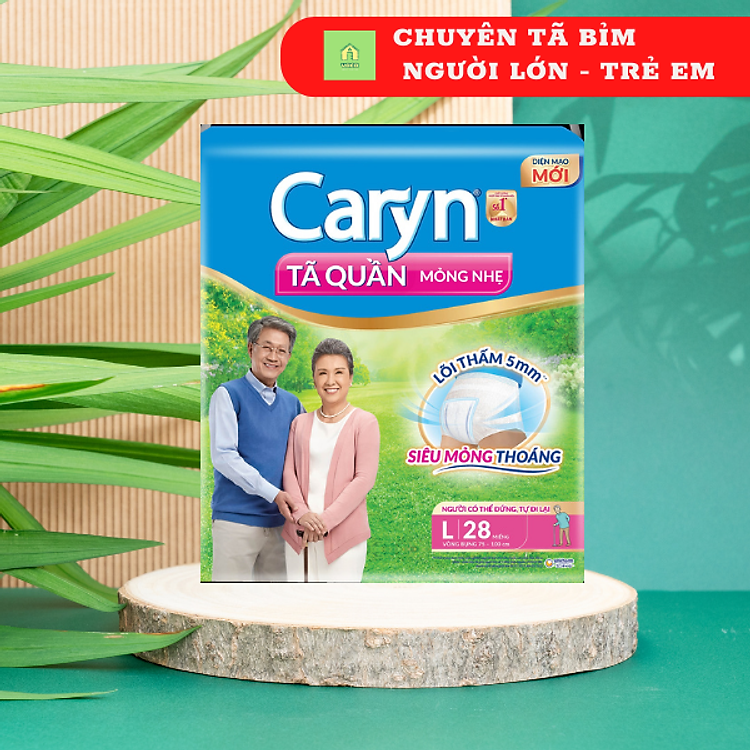 Tã quần người già Caryn size M 32 miếng Chính hãng Giá rẻ