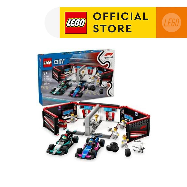 Tìm mua tại Avakids: LEGO CITY 60444 Gara F1 678 chi tiết - Ngập tràn khuyến mãi