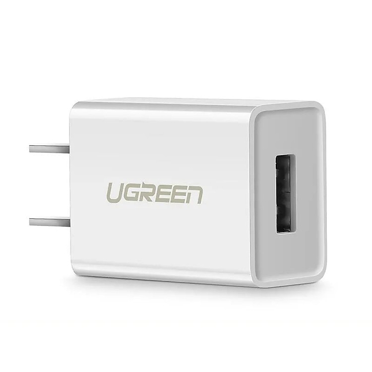Củ sạc cổng USB 2.0 5V-1A Màu Trắng Ugreen 112OL50714CD Hàng chính hãng