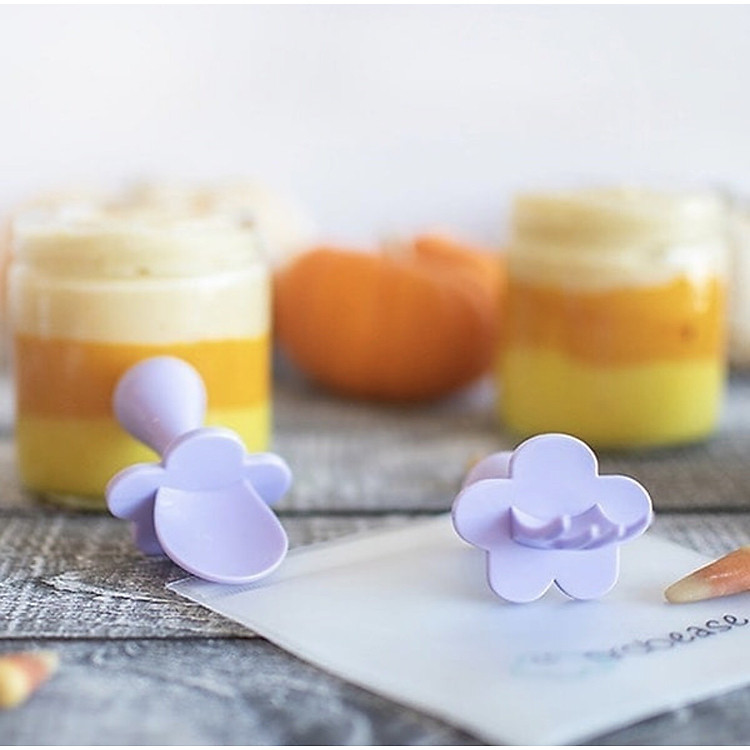 Bộ muỗng nĩa Grabease cho bé - Tím Chính hãng Giá rẻ - Hình ảnh 3