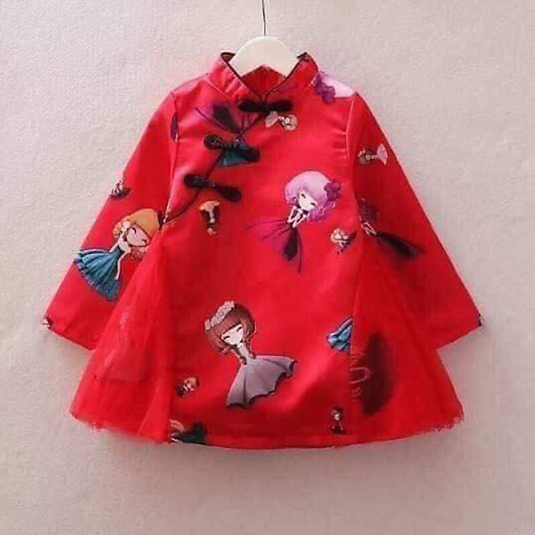 ĐẦM GẤM XINH XẮN CHO BÉ GÁI