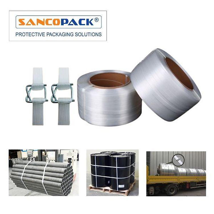 Combo Bọ thép khoá và dây đai cố định, buộc hàng hóa Composite 13mm