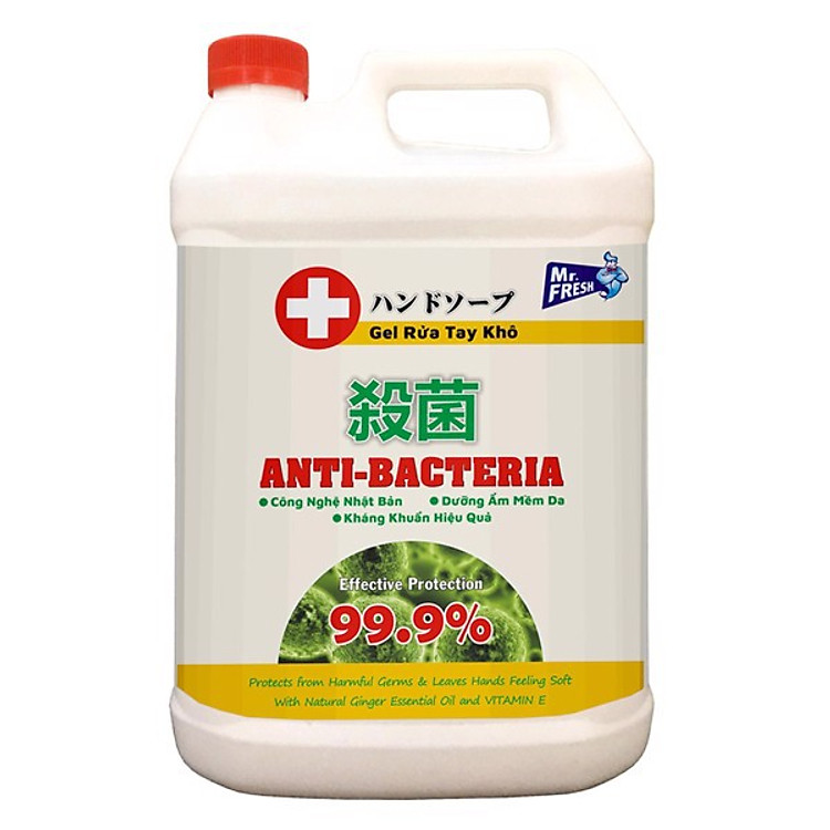 Can Gel rửa tay khô diệt khuẩn Mr.Fresh 5L