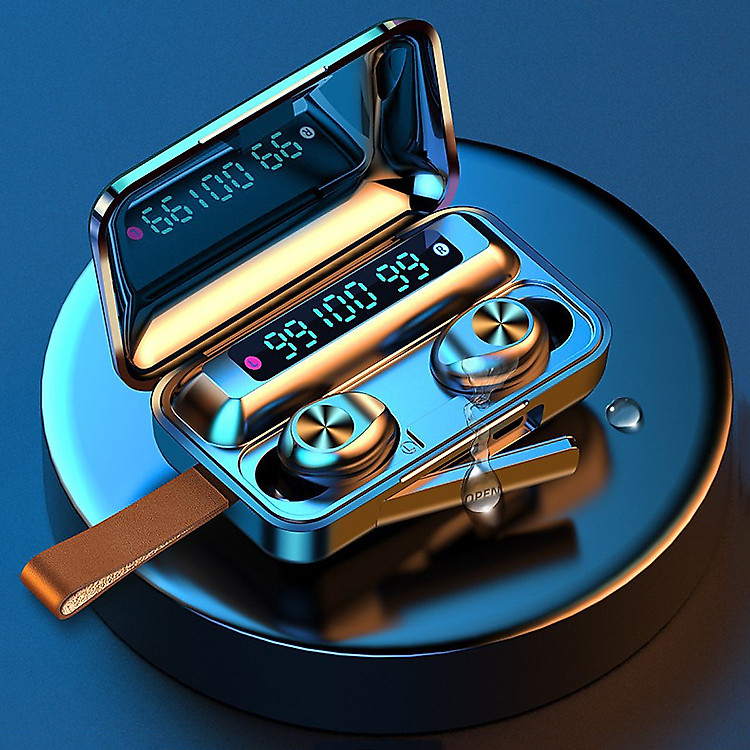 Tai Nghe True Wireless VINETTEAM F9 PRO Bluetooth V5.0 Pin 2000 mAh Kiêm Sạc dự phòng - Hàng Chính Hãng