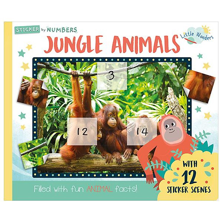 Little Wonders Sticker By Number – Jungle Animals