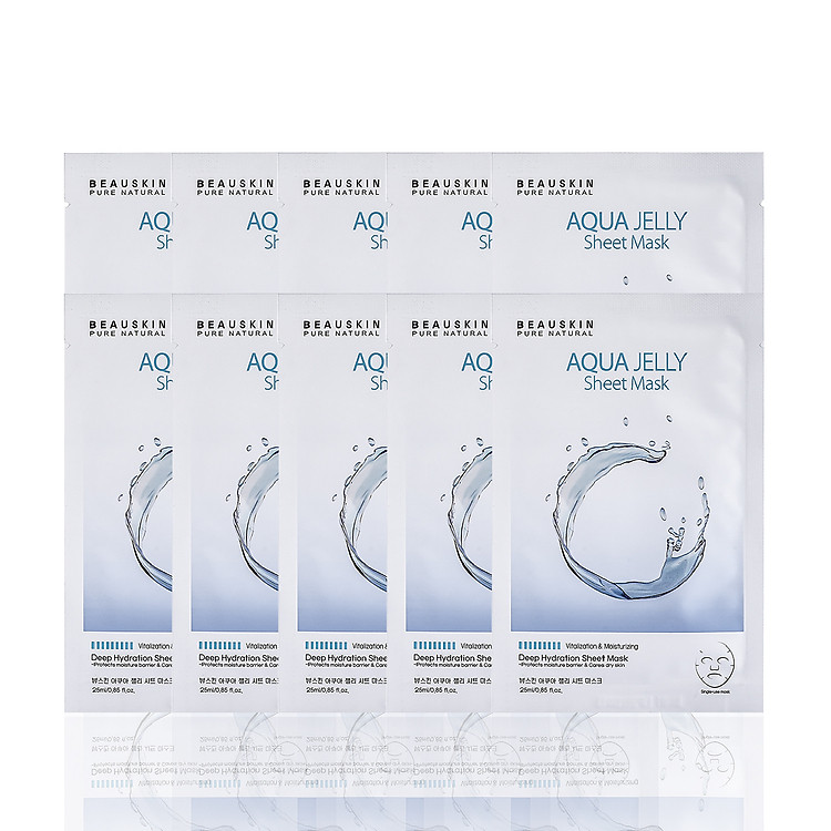 Combo 10 mặt nạ dưỡng da cấp ẩm sâu Aqua Jelly Sheet Mask