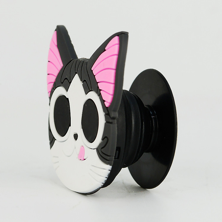 Gía đỡ điện thoại đa năng, tiện lợi - PopSockets - Hình Hoạt hình 3D - Mèo nghịch ngợm - Hàng Chính Hãng