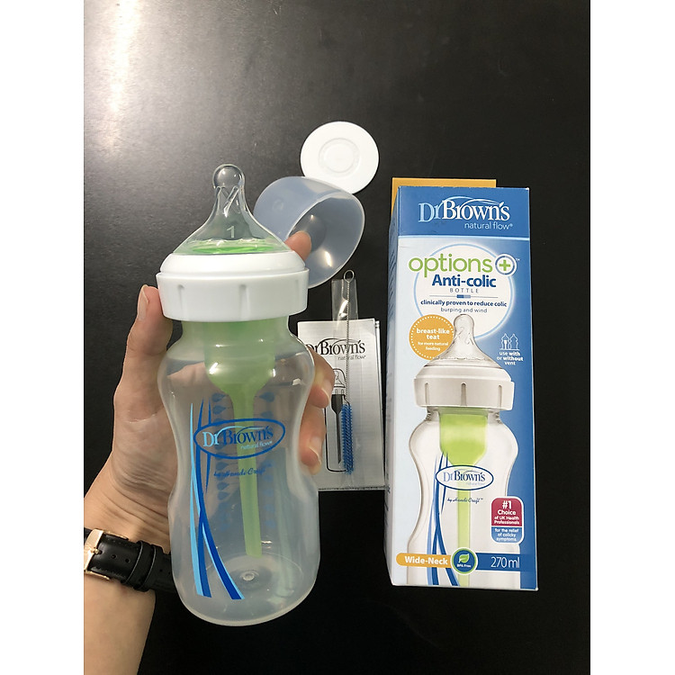 Bình sữa Dr.Brown's 270ml cổ rộng Tiết kiệm - Hình ảnh 4