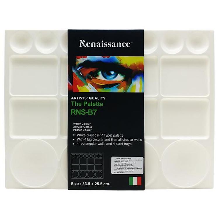 Khay Đựng Màu Vẽ Renaissance B7