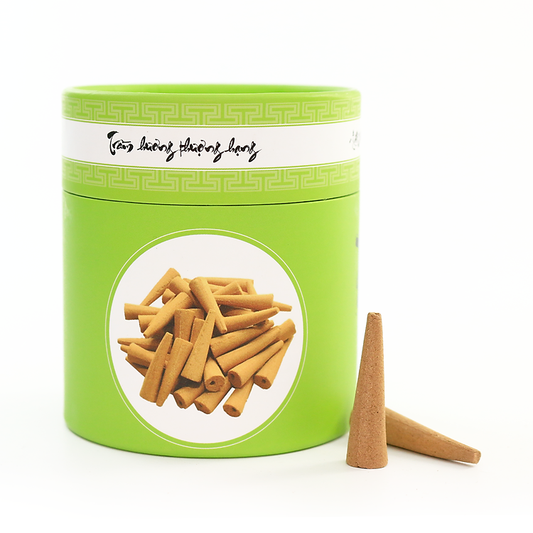 Trầm nụ tháp nhỏ - 40g - 60 viên - Xông nhà , xông phòng , thanh lọc không khí - Chuyên dùng cho các lò xông , lư xông - Nhang Thiền