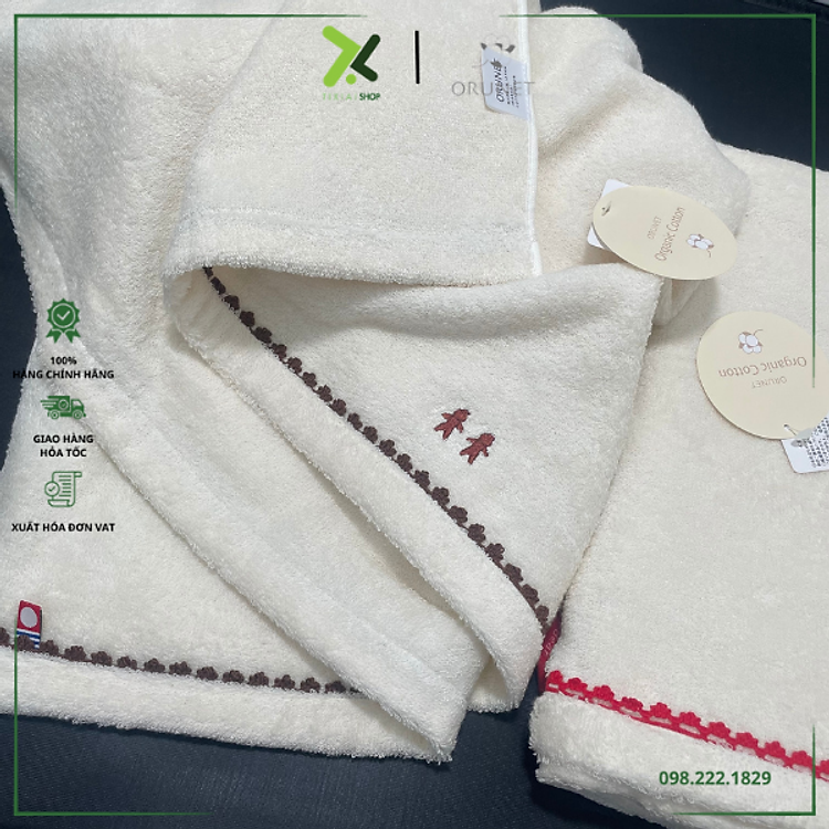 Mua Khăn tắm trẻ em Orunet OG3006 - Đỏ đô Chính hãng Giá tốt - Hình ảnh 5