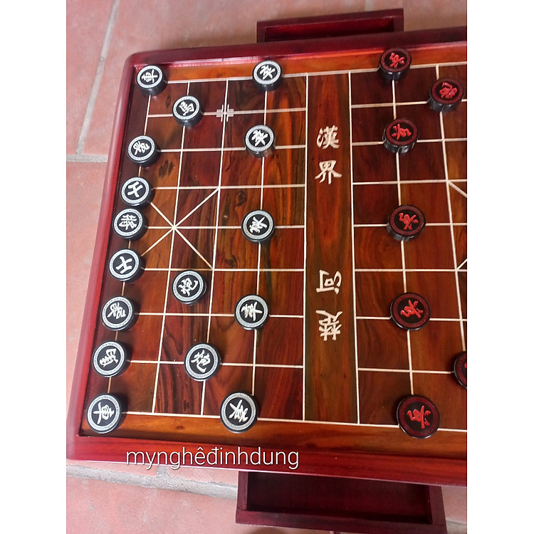 Bàn cờ tướng gỗ trắc cao cấp Chính hãng Giá tốt - Hình ảnh 3