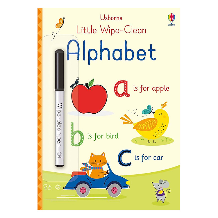 Sách Usborne Little Wipe-Clean: Alphabet