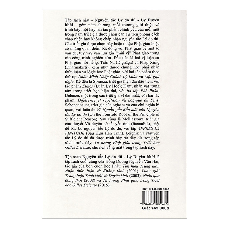 Nguyên Tắc Lý Do Đủ - Lý Duyên Khởi - Ảnh 2