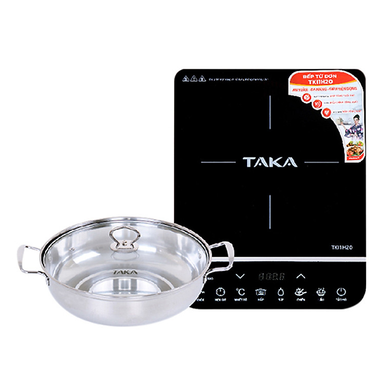 Bếp Từ Đơn Taka TKI1H20 (2000W) - Kèm Nồi Lẩu - Hàng chính hãng