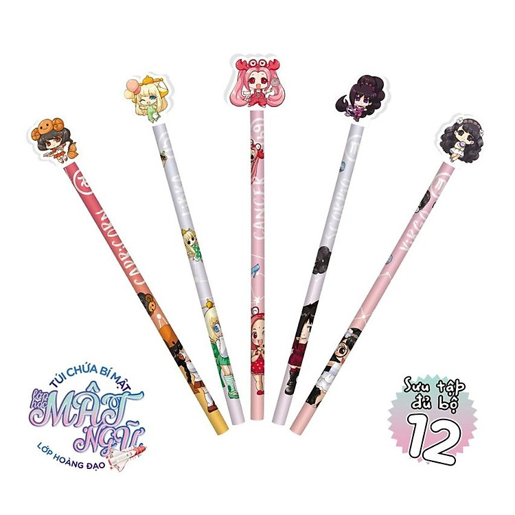 Bộ Bút Chì Đầu Gôm Tẩy Lớp Hoàng Đạo (2 chiếc) - Ảnh 2