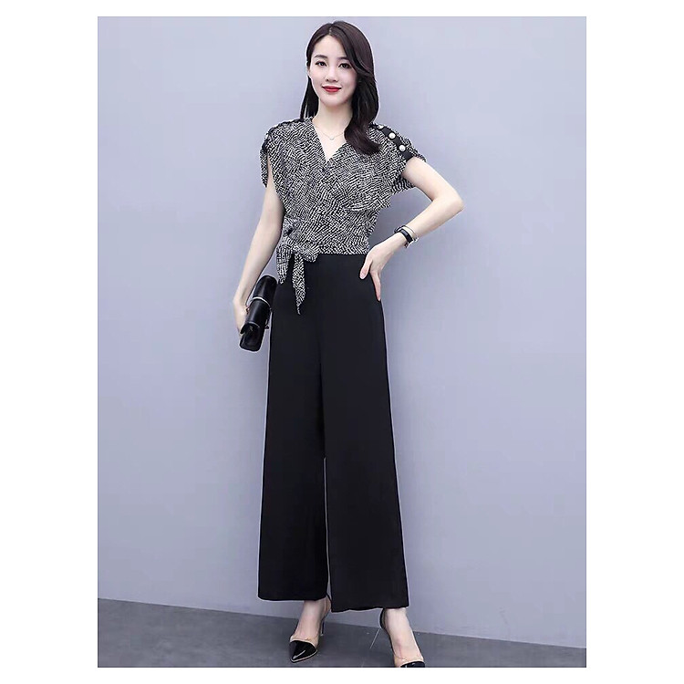Sét Bộ Cột Eo Vai Đính Nút