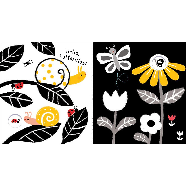 Usborne Baby's Black And White Books: Outdoors - Ảnh 3