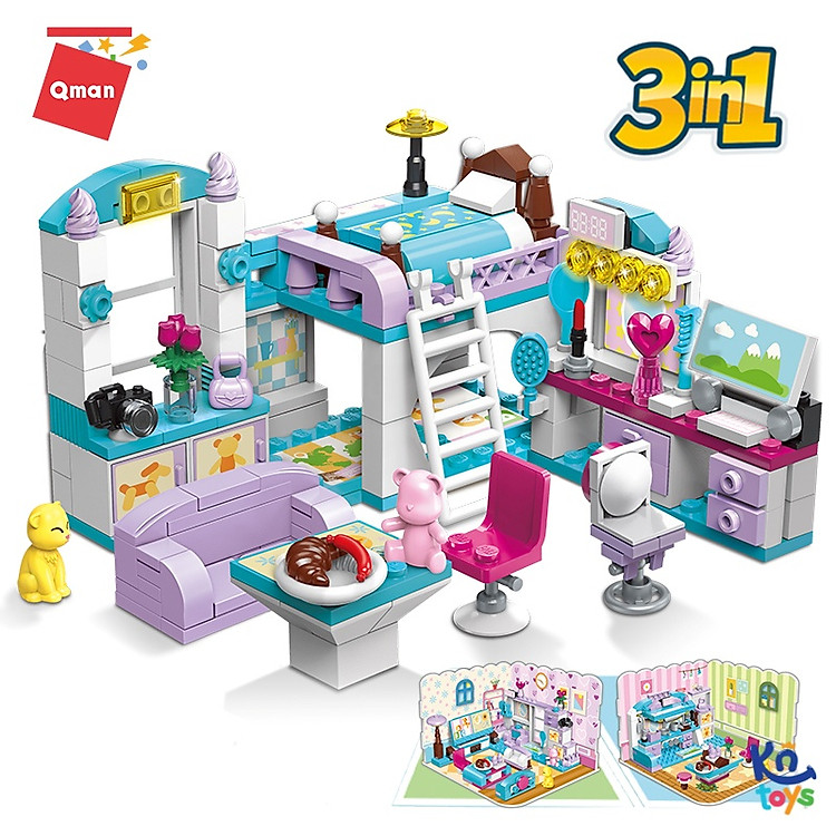 Mua tại MyKingdom: Đồ Chơi Lắp Ghép Qman 4801 - Phòng Bé Gái - Ngập tràn khuyến mãi