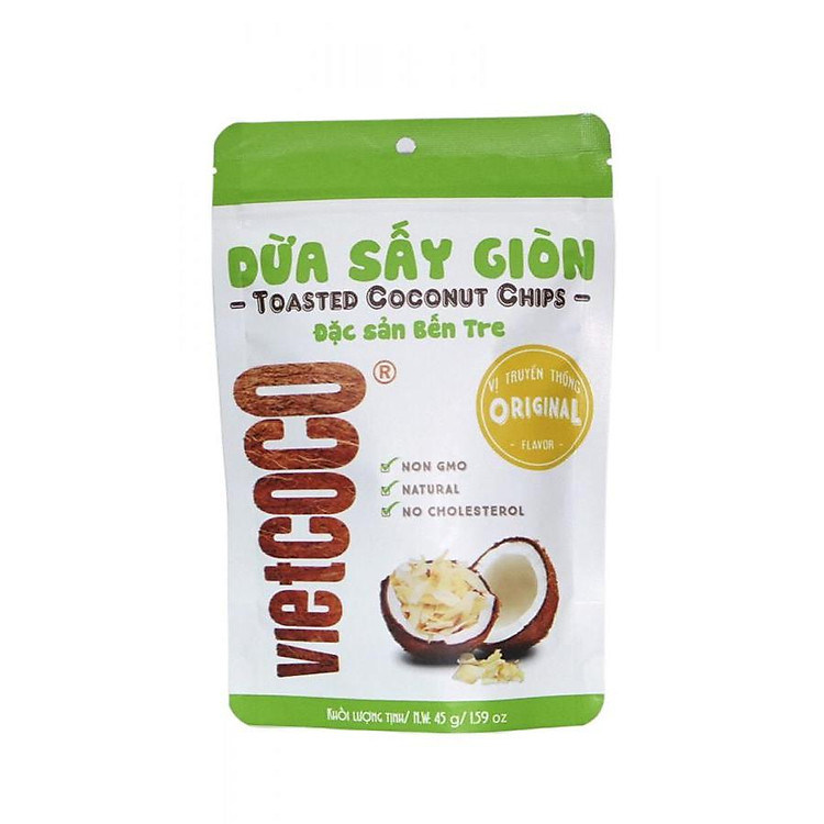 Dừa sấy giòn Vietcoco - vị truyền thống