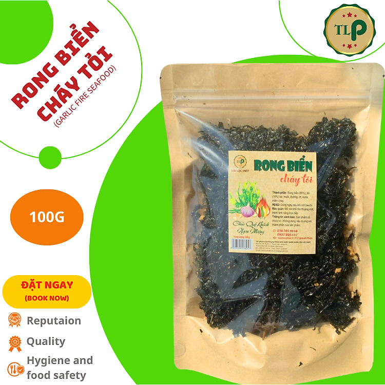 RONG BIỂN CHÁY TỎI TÂN LỘC PHÁT BỊCH 100G